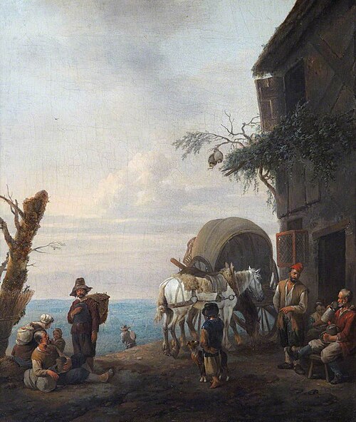 Alehouse Door, 1660, Johannes Lingelbach