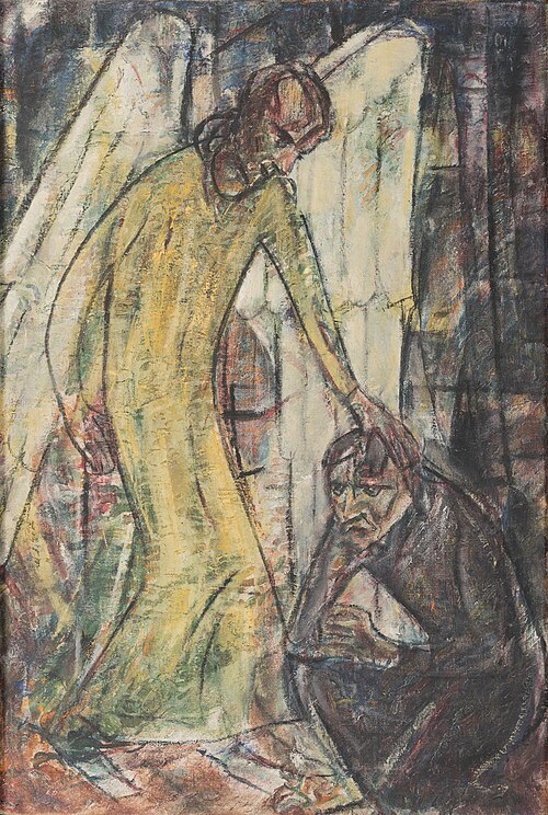 Jesus in Gethsemane, 1917, Christian Rohlfs