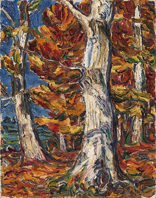 White Beeches in Fall, 1910, Christian Rohlfs