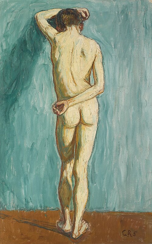 Männlicher Rückenakt, 1905, Christian Rohlfs