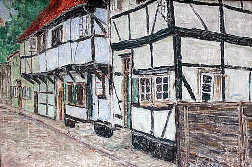 Half-timbered Houses, 1905, Christian Rohlfs