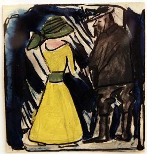 Couple, 1910, Christian Rohlfs