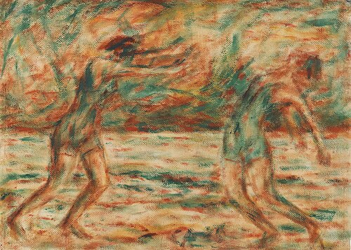 Zwei tanzende Frauen am Strand, 1926, Christian Rohlfs