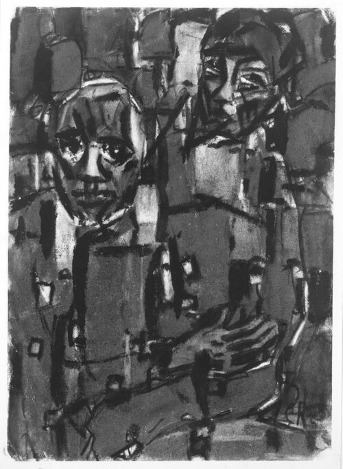 Mann und Frau, 1920, Christian Rohlfs