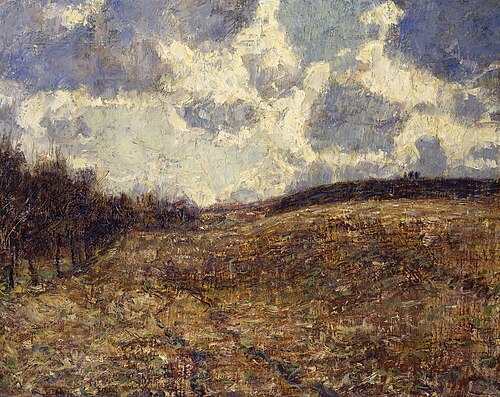 Felder und Hügel bei Weimar, 1900, Christian Rohlfs