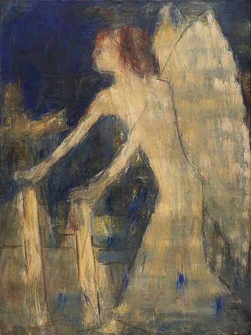 Angel who carries light into the tombs, 1925, Christian Rohlfs