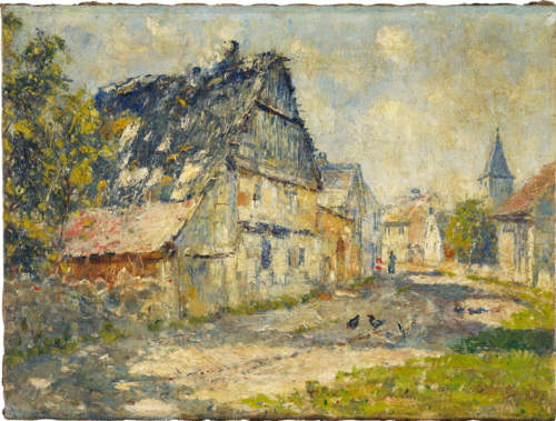 Village Street in Ehringsdorf near Weimar, 1893, Christian Rohlfs