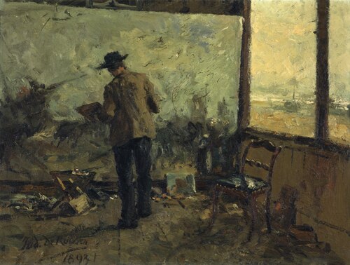 The Painter Franz Courtens, 1893, Isidore De Rudder