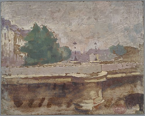 Paris, le pont Neuf, 1801, Jules Ernest Renoux