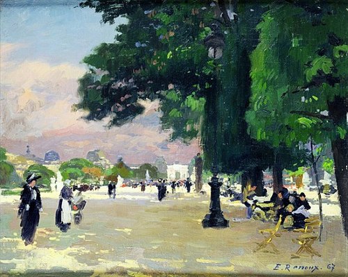 Tuileries Garden, Paris, 1867, Jules Ernest Renoux