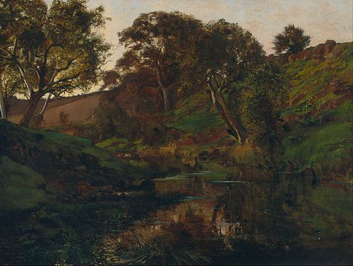 Evening, Merri Creek, 1882, Julian Ashton
