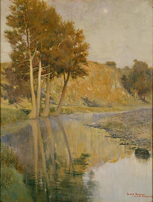 Morning mist on the creek, 1925, Julian Ashton