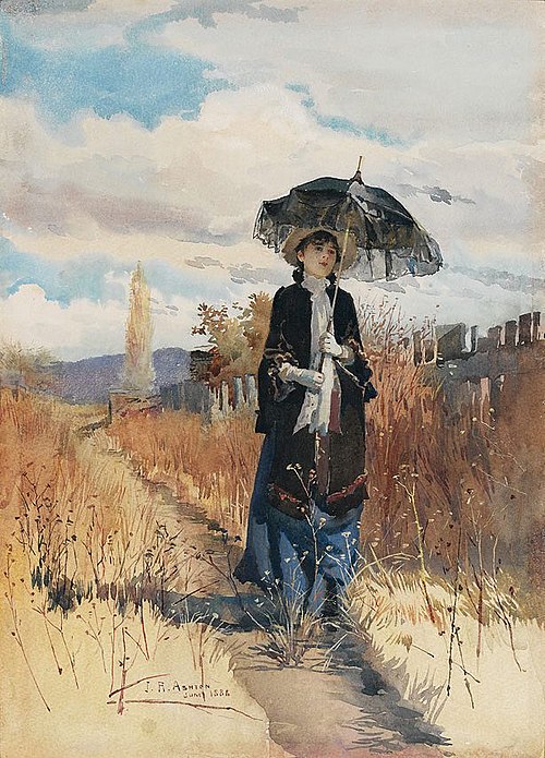 A solitary ramble, 1888, Julian Ashton