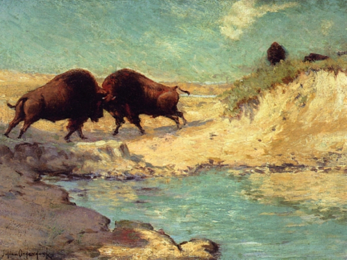 Buffalo Hunt, 1900, Julian Onderdonk