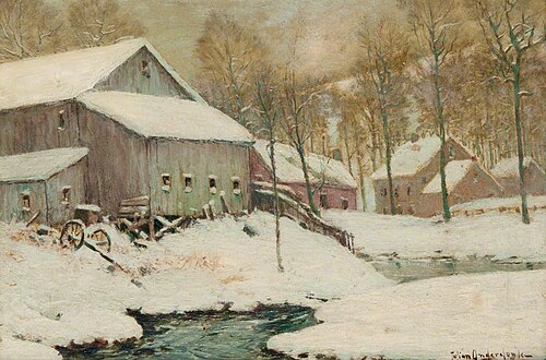 Winter on the Farm, 1905, Julian Onderdonk