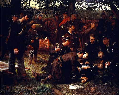 The Death Of General Sedgwick, 1887, Julian Scott