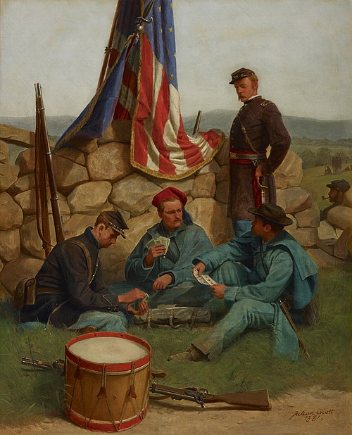 A Break: Playing Cards, 1881, Julian Scott