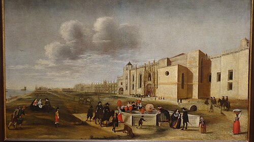 Vista do Mosteiro e Praia de Belém, 1657, Filipe Lobo