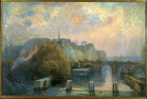La Cité, Paris, matinée d'automne, 1909, Albert Lebourg
