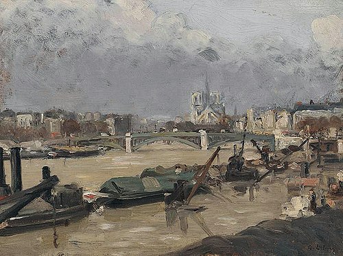 Le Chevet de Notre-Dame, 1900, Albert Lebourg