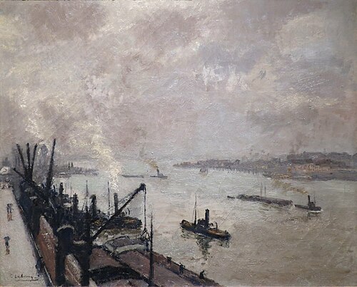 Le port d'Anvers, 1896, Albert Lebourg