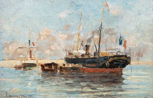 Steamer, Port of Algiers, , Albert Lebourg