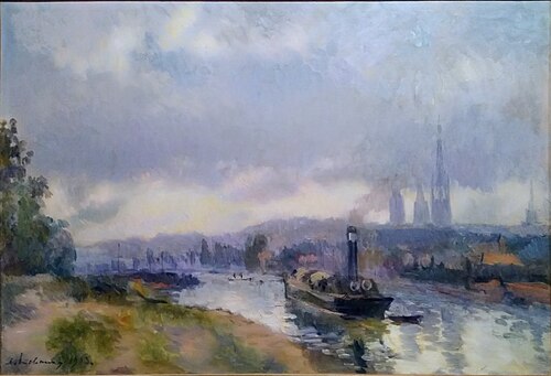 Remorqueurs à Rouen, 1903, Albert Lebourg