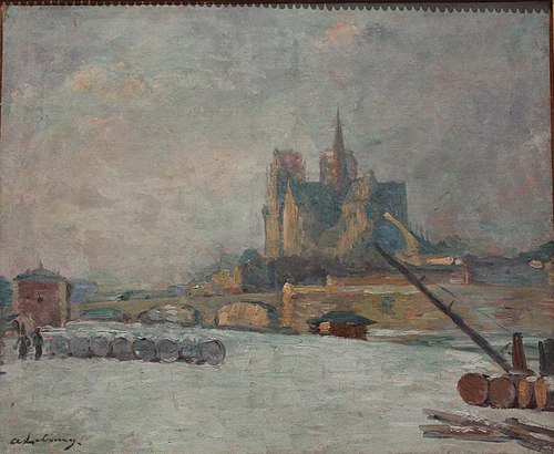 Notre-Dame vue du quai de la Tournelle, 1900, Albert Lebourg