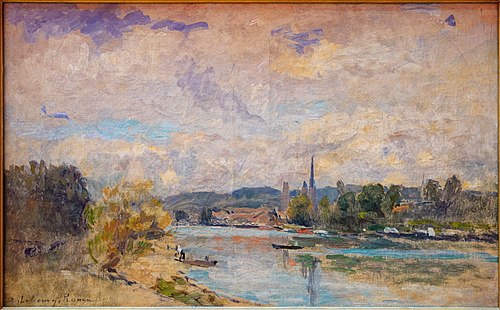 L'Île Lacroix à Rouen, 1900, Albert Lebourg