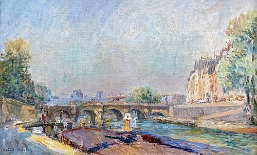 Le Pont-Neuf et la Seine, 1905, Albert Lebourg
