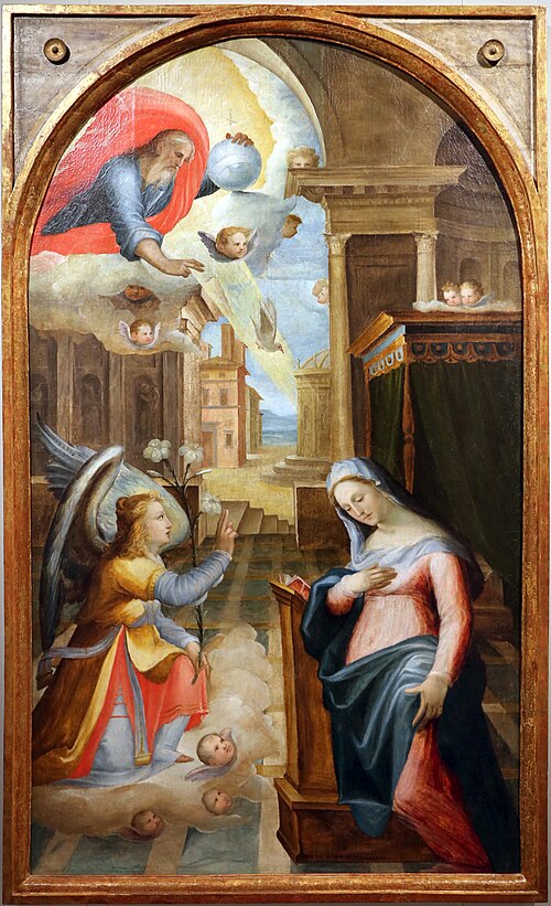 Annunciation, 1574, Arcangelo Salimbeni