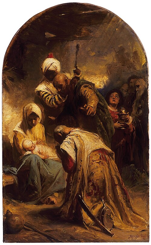 Adoration of the three Kings, 1911, Gyula Benczúr