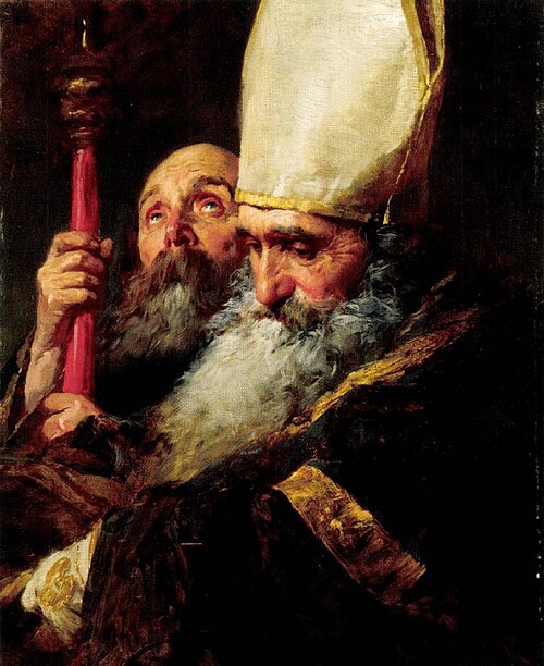 Study for The Baptism of Vajk, 1871, Gyula Benczúr