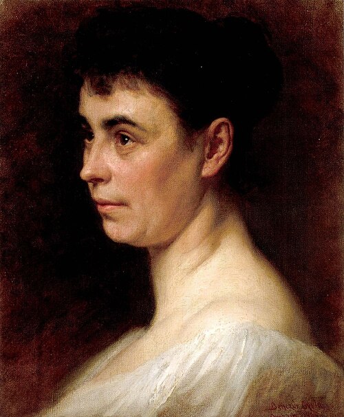 Portrait of the Artist's second Wife, 1893, Gyula Benczúr