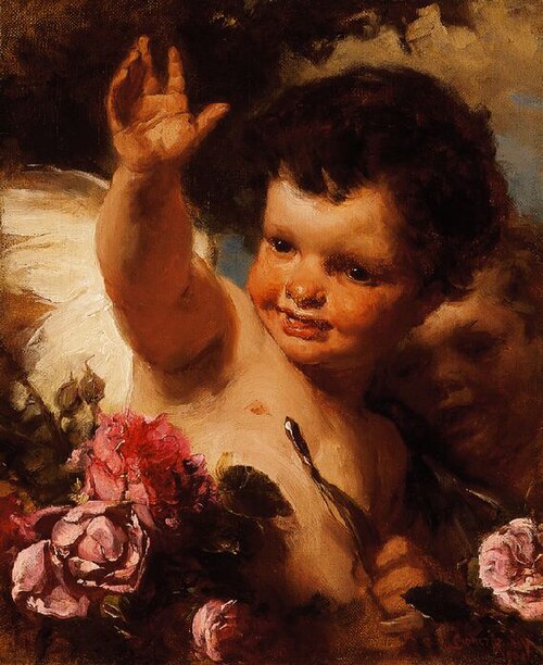 The Shot Arrow (Cupid), 1908, Gyula Benczúr