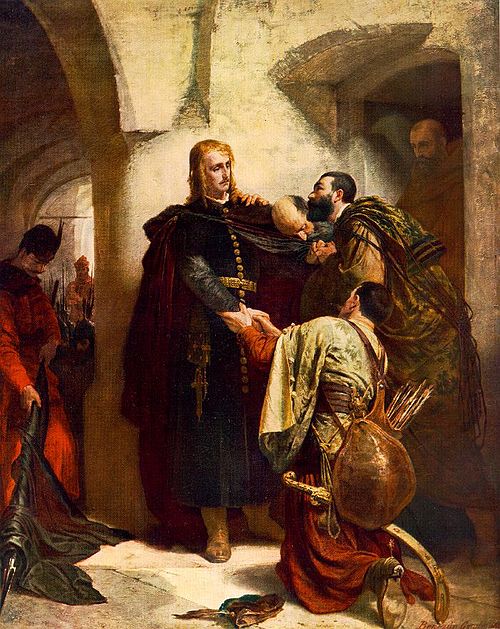 László Hunyadi's Farewell, 1866, Gyula Benczúr