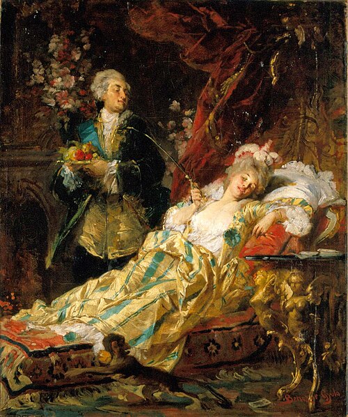 Louis XV and Madame Dubarry, 1874, Gyula Benczúr