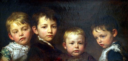 My Children, 1881, Gyula Benczúr