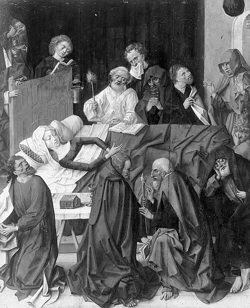 Death of Mary, , Maître du retable de saint Barthélemy