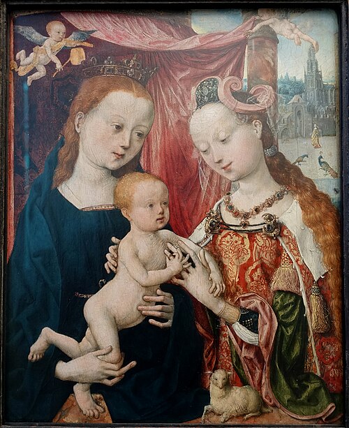 Marriage of Saint Agnes, 1497, Maître du retable de saint Barthélemy