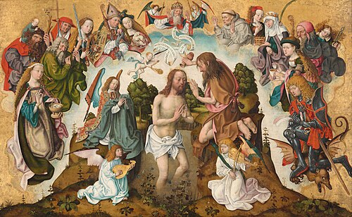 The Baptism of Christ, 1500, Maître du retable de saint Barthélemy