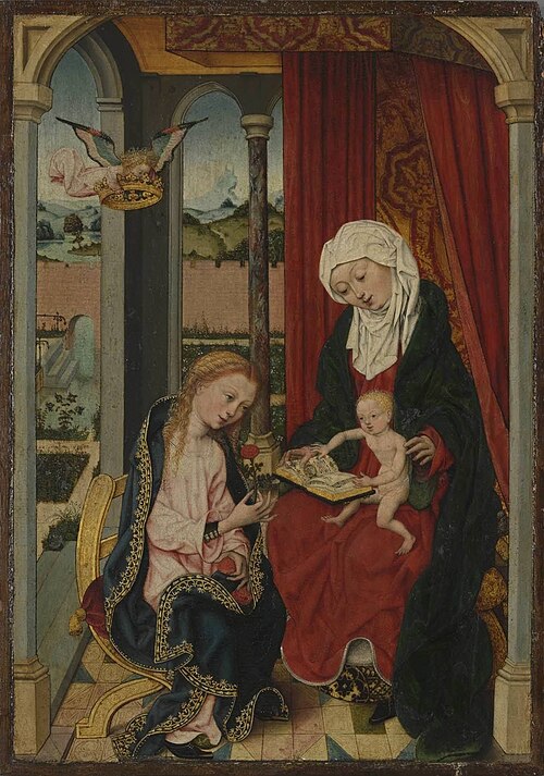 Virgin and Child with Saint Anne, 1495, Maître du retable de saint Barthélemy