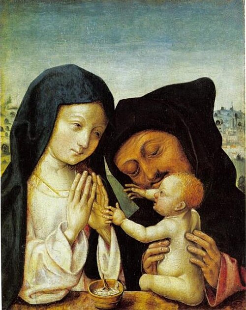 The Holy Family, 1497, Maître du retable de saint Barthélemy