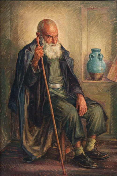 پیرمرد با عصا, , Mahmood Olia