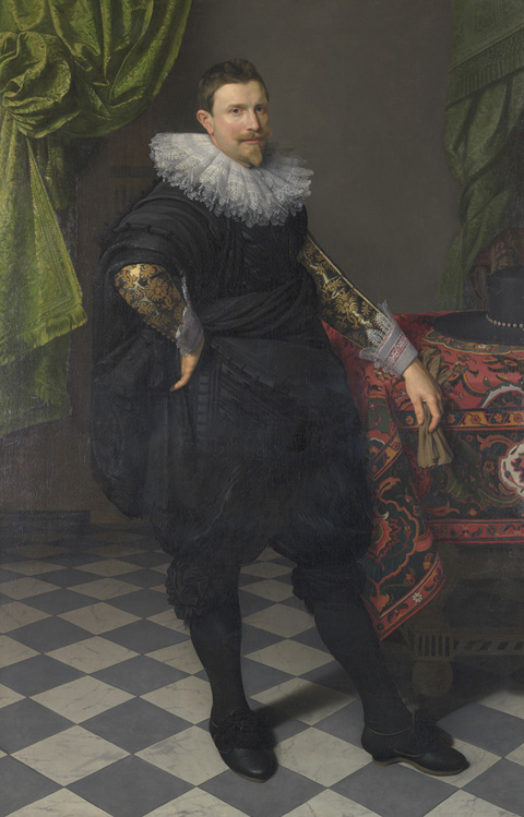 Portrait of an unknown man, 1628, Nicolaes Eliaszoon Pickenoy