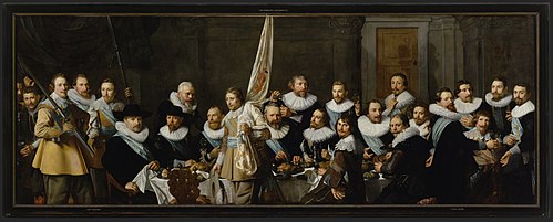 Civic guardsmen from the company of captain Jacob Backer (1572-1643) and lieutenant Jacob Rogh (1586, 1632, Nicolaes Eliaszoon Pickenoy