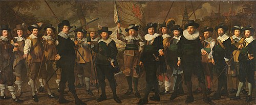 Schutters van de compagnie van kapitein Jacob Rogh en luitenant Anthonie de Lange, 1645, Nicolaes Eliaszoon Pickenoy