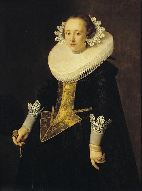 Portrait of a 22-year-old woman, 1628, Nicolaes Eliaszoon Pickenoy