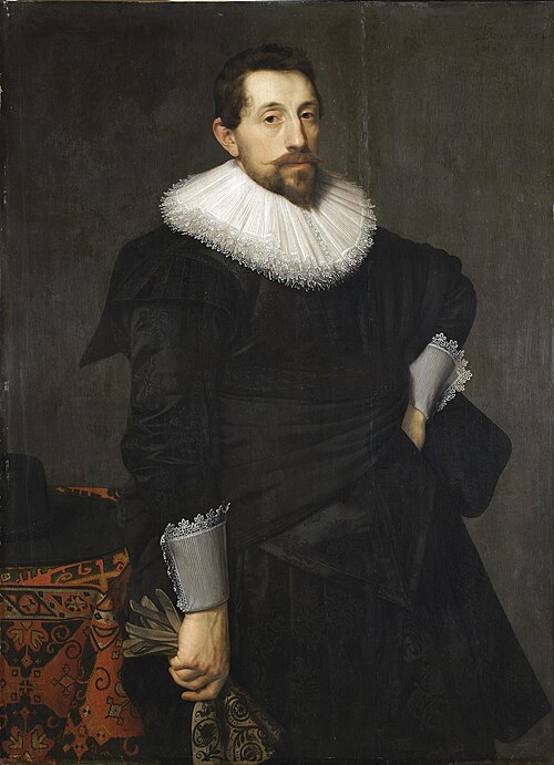 Portrait of a Man with Gloves, 1630, Nicolaes Eliaszoon Pickenoy