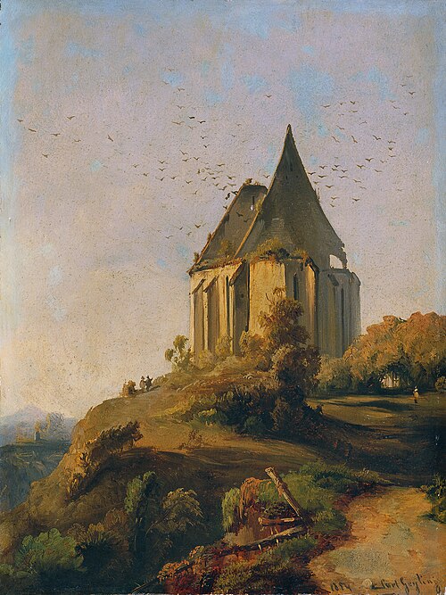 Kirchenruine, 1854, Carl Geyling